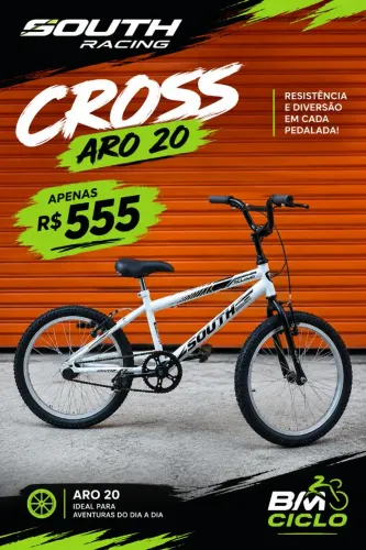 Bicicleta aro 20 Cross Racing
