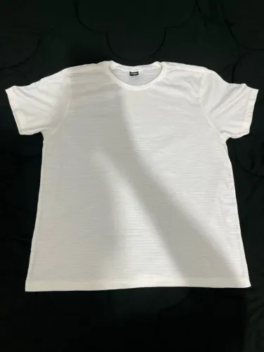 Camiseta M creme/off-white texturizada