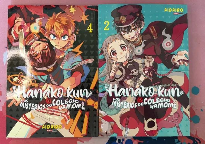 Mangá Hanako-kun e os Mistérios do Colégio Kamome Vol. 2 e 4