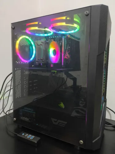 PC Gamer Xeon 2640 v3 + RX 580 8GB + Monitor AOC 24'' 100Hz + Mouse/Teclado/Headset