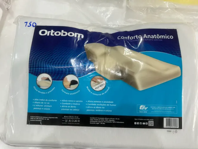 Travesseiro ortobom conforto anatômico