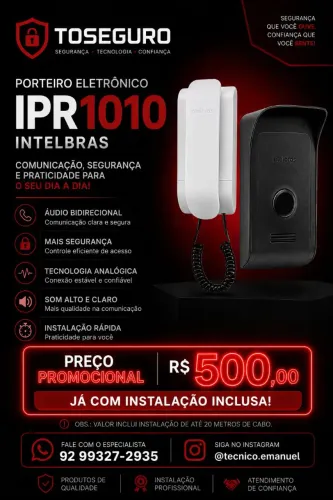 Porteiro Eletrônico Intelbras em PROMOÇÃO!