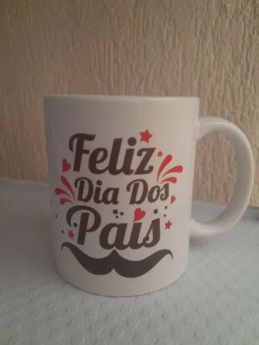 Declaração de amor ao papai na caneca