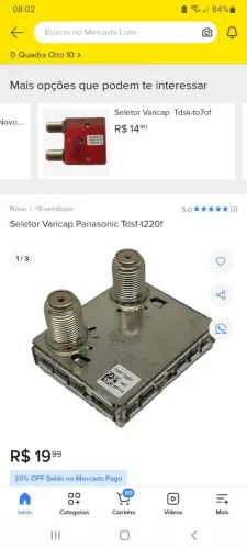 Varicap seletor pra tv panasonic Tdsf-t220f