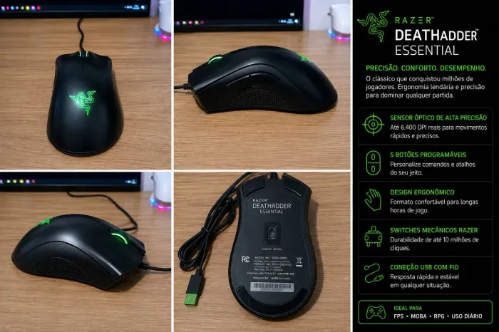 Mouse Gamer Razer DeathAdder Essential