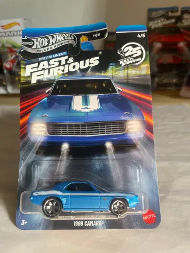Hot Wheels Silver Series Fast & Furious 1969 Camaro Azul