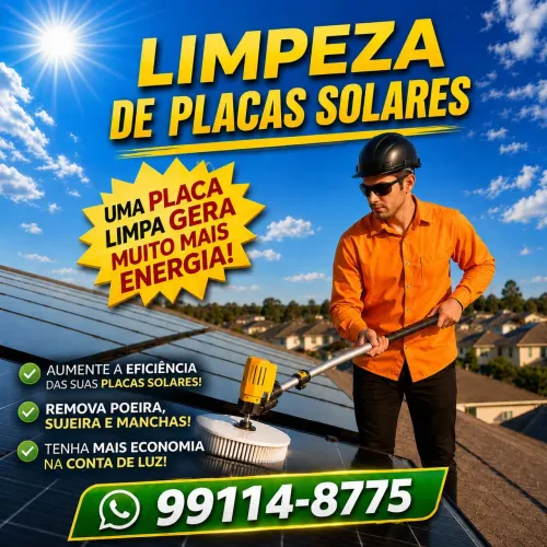 Limpeza de Placa Solar