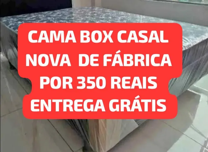 Cama box casal D33  entrega grátis 