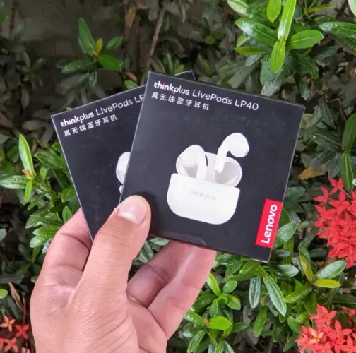 fone de ouvido bluetooth sem fio lenovo lp40 - pronta entrega