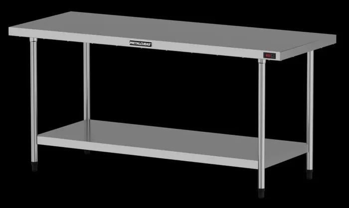 Ac mesa Térmica aquecida 180x70 ideal pro frio Metalcubas 