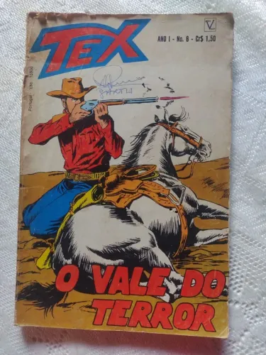 Revista TEX O VALE DO TERROR, Revista usada com marca do tempo e de manuseio