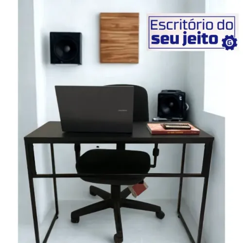 Escrivaninha Industrial reforçada NOVA Multiuso para Notebook Computador de Estudo Office
