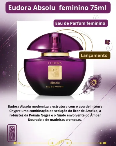Eudora Absolu Eau de Parfum feminino, 75ml