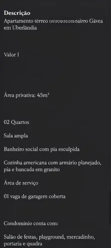 Condomínio Udinese - Gávea Sul