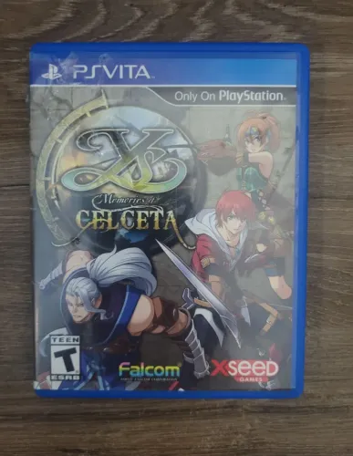 Ys Memories of Celceta - Ps Vita (Detalhe na capa)