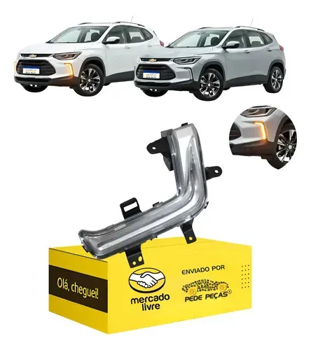 Pisca Parachoque Dianteiro Tracker 2020 2021 22 23 2024 Le Branco