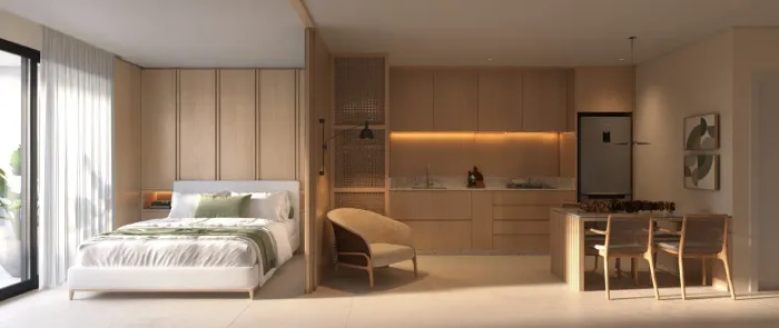 Estúdio com 1 quarto de 41,45m² em Jurerê.