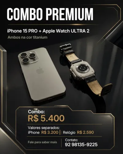 iPhone 15 PRO e Apple Watch ULTRA 2