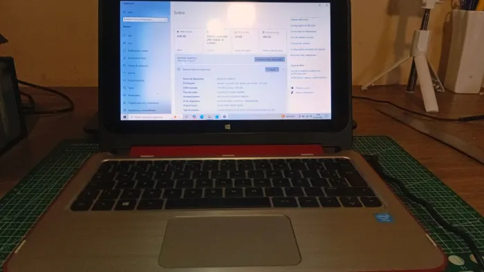 Notebook HP X360 / Tela Touch / Intel Celeron/ DDR3 4GB / SSD 120GB/ Windows 10