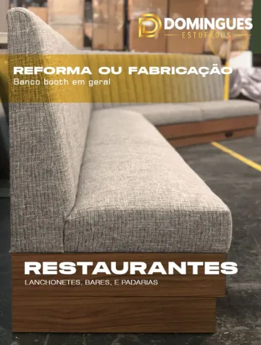 Banco Booth Comercial para Food Park e Lanchonete