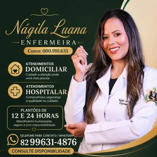 Atendimento domiciliar e hospitalar com plantões 12 e 24 horas