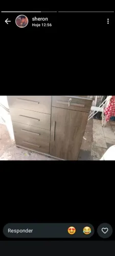 Cômoda 5 gavetas uma porta
