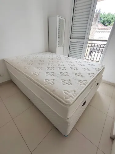 Cama Box Baú Casal + Colchão Molas Ensacadas - Excelente Estado