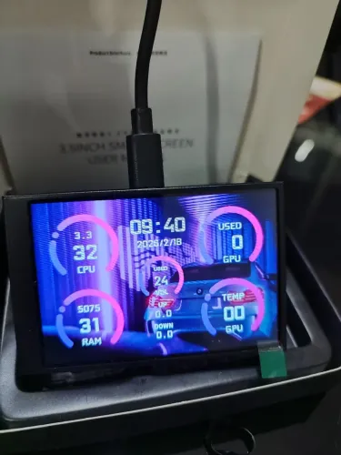 Tela Monitoramento PC Turing Smart Screen 3.5? IPS