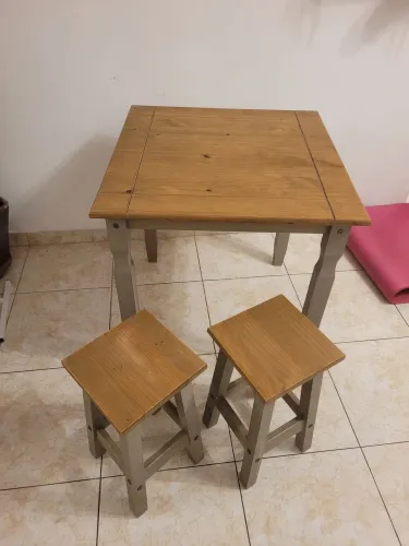 MESA E BANCOS