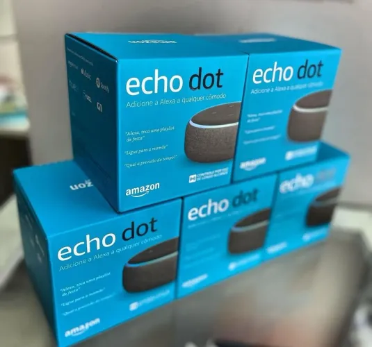 ALEXA Echo Dot 3ª Geração Original Preta Nova Lacrada Controle sua casa
