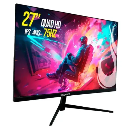 Monitor Gamer, 27 Polegadas, QHD/2K, 75hz, FreeSync, HDR, FreeSync, HDMI e Dysplay-port