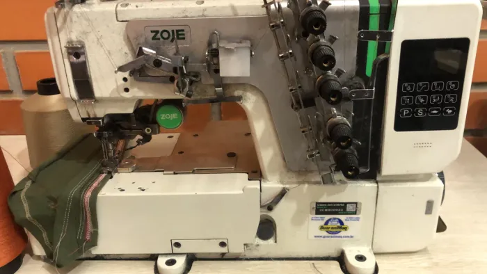 Máquina Cobertura Zoje corte de linha