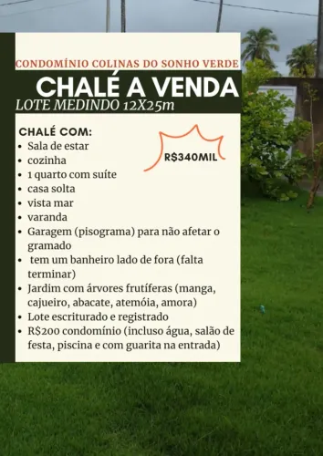 Chalé a venda em Sonho Verde