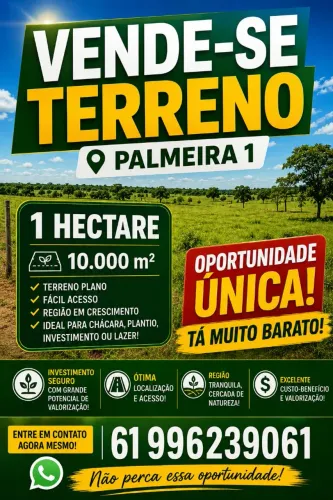 Vendo terreno palmeiras 1