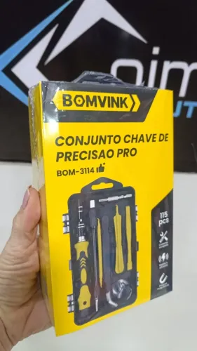 Kit ferramentas Conjunto De Chaves De Precisão115 Em 1 Magnético Bomvink - Bom 3114