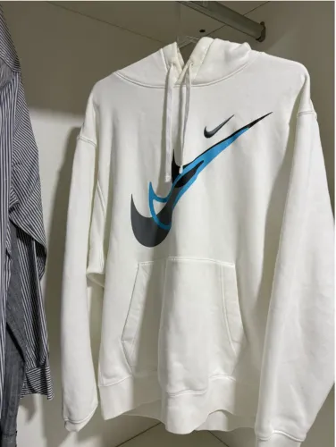 Moletom Nike Masculino Branco com Capuz