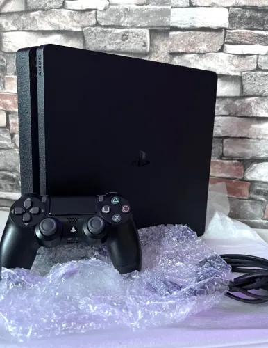 PS4 slim semi-novo completo 