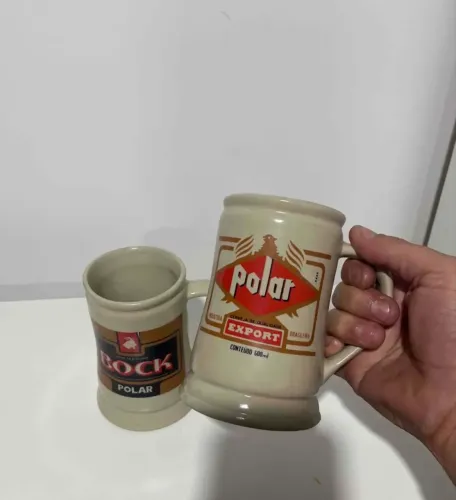 PAR DE CANECAS POLAR ANTIGAS - COLECIONADOR