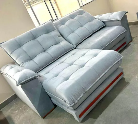 Sofá retrátil e reclinável -- elegante e confortável