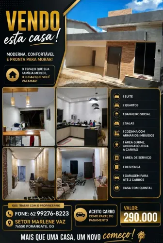 ? *VENDE-SE LINDA CASA ?