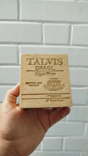 PREÇO UNITÁRIO! Caixa de cigarrilhos Talvis, feita em madeira, dois tamanhos disponíveis
