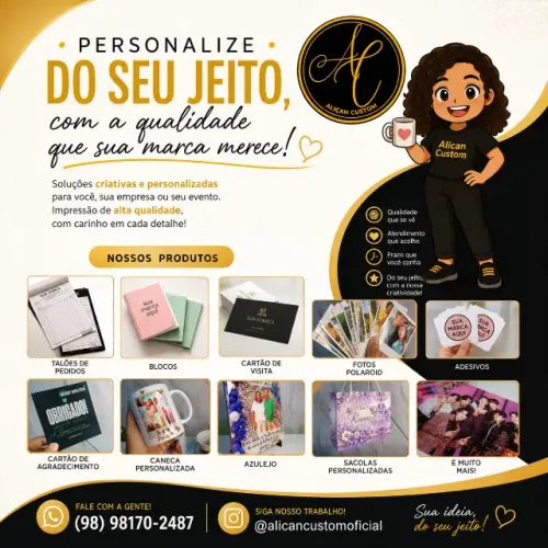 Sua ideia merece ser personalizada!