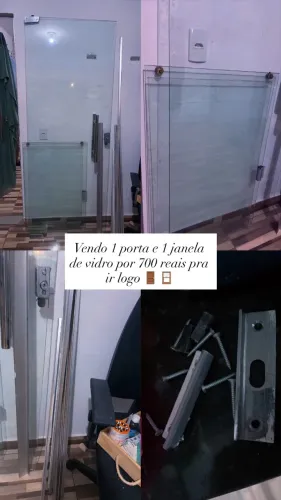 Vendo porta e janela de vidro 