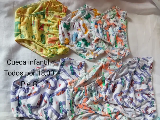 Cuecas e calcinhas infantil novo