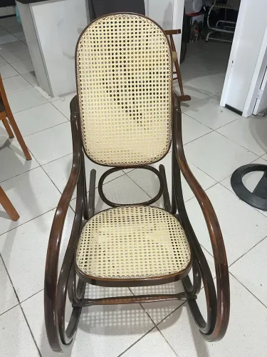 Cadeira de balanço palhinha Gerdal