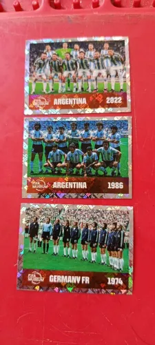 Vende-se essas figurinhas da Argentina 1986 / germany FR 1974/Argentina 2022
