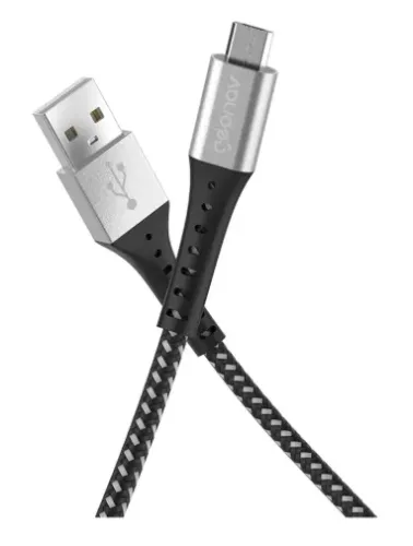 Cabo Micro Usb Nylon Trançado 1,5metros Preto