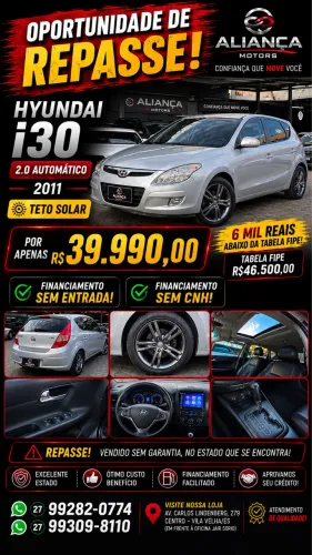 Hyundai I30 2.0 16V 145cv 5P Aut. 2011