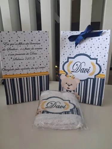 Kit com 14 lembrancinha maternidade - Davi