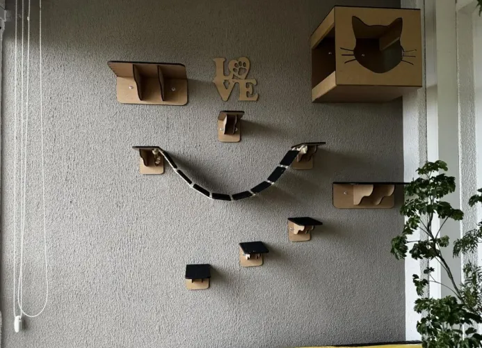 PLAYGROUND PARA GATO MDF NOVO